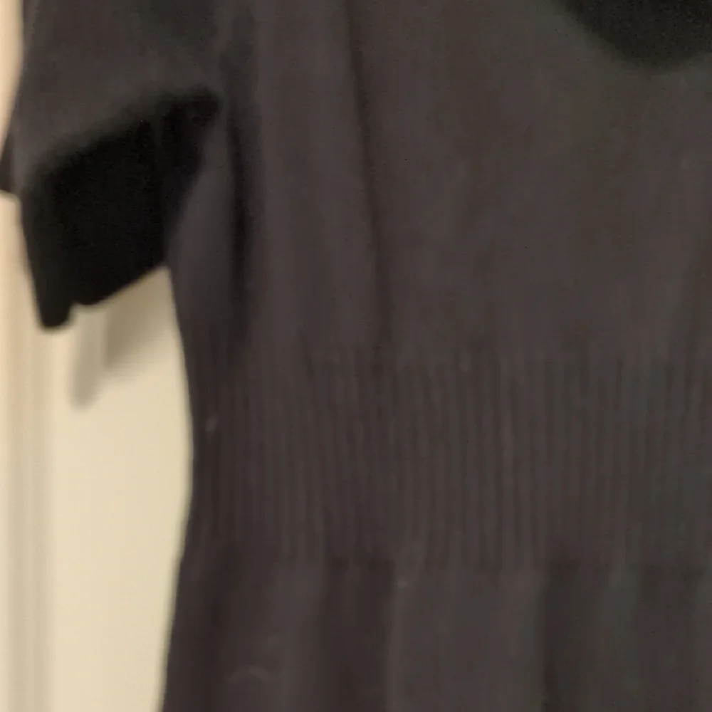 Black Sweater Dress With Cowl Neck And Defined Waist - Picture 3 of 3